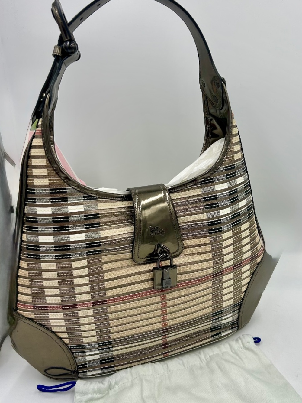 Women’s Burberry Brooke Hobo Bag. Made in Italy..